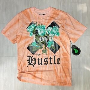 Love the Hustle Peach Graphic Tee